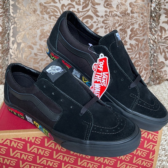 Vans Sk8-Low Disruptive Black/Black - Picture 8 of 16